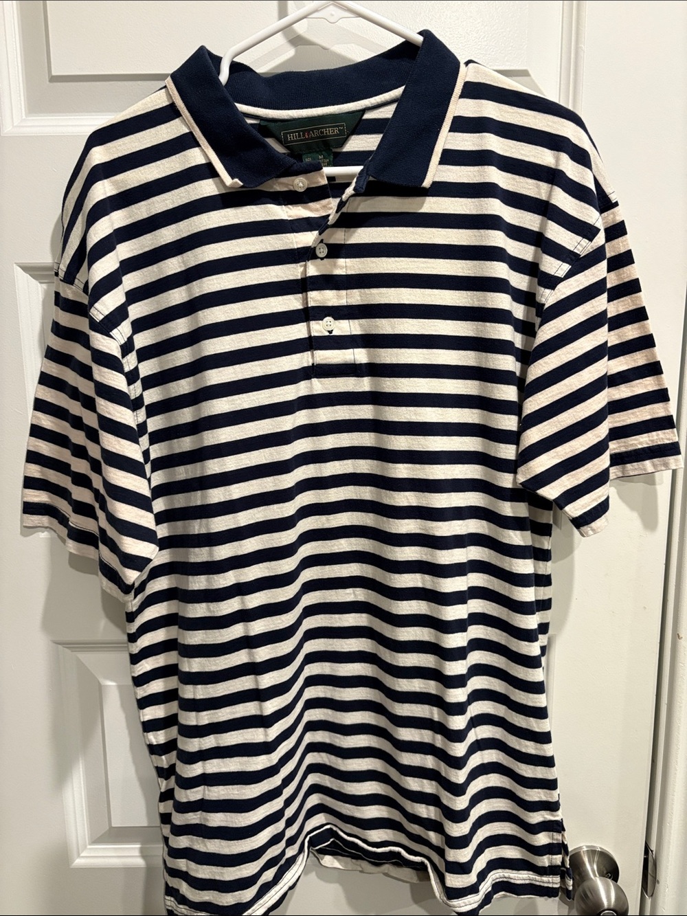 Vintage Hill & Archer 100% Cotton Men’s Collared Shirt